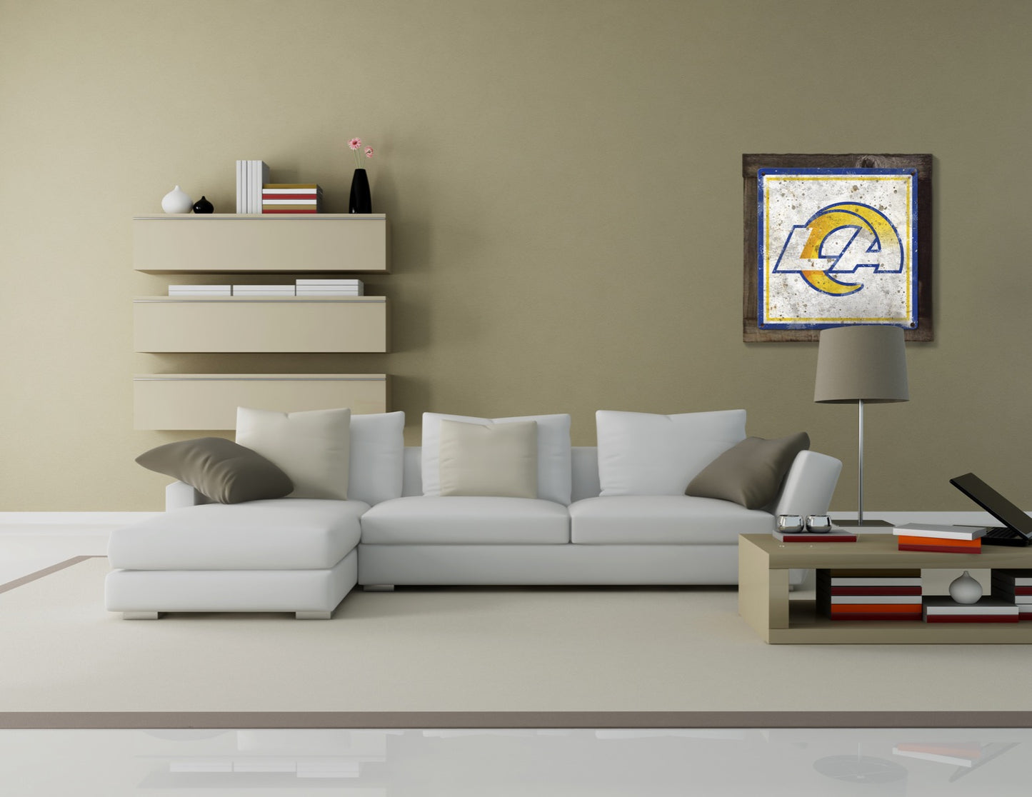 Los Angeles Rams Wall Art, Metal Sign, NFL