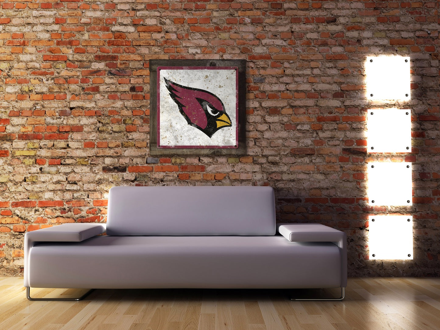 Arizona Cardinals Wall Art, Metal Sign, NFL