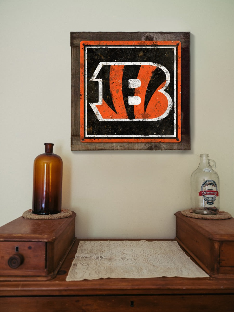 Cincinnati Bengals Wall Art, Metal Sign, NFL