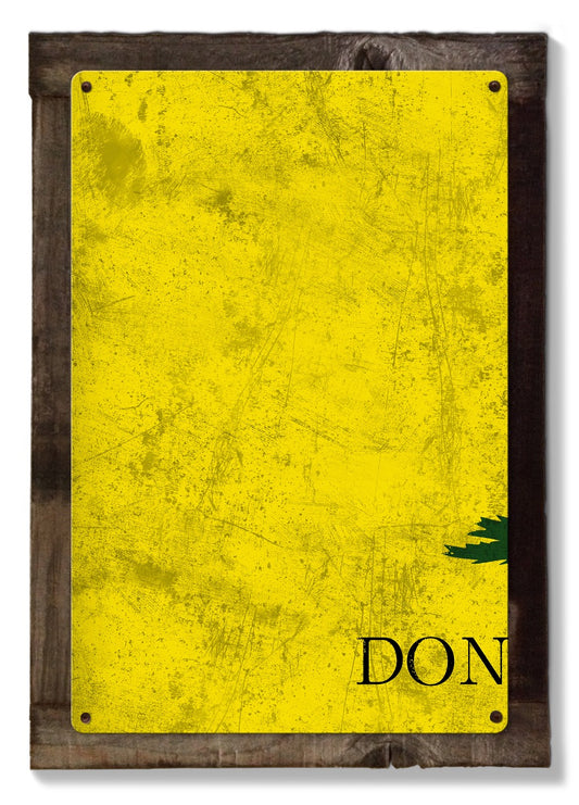 Gadsend Don't Tread on Me Flag, METAL Triptych Sign, Rattlesnake, Wall Decor & Art