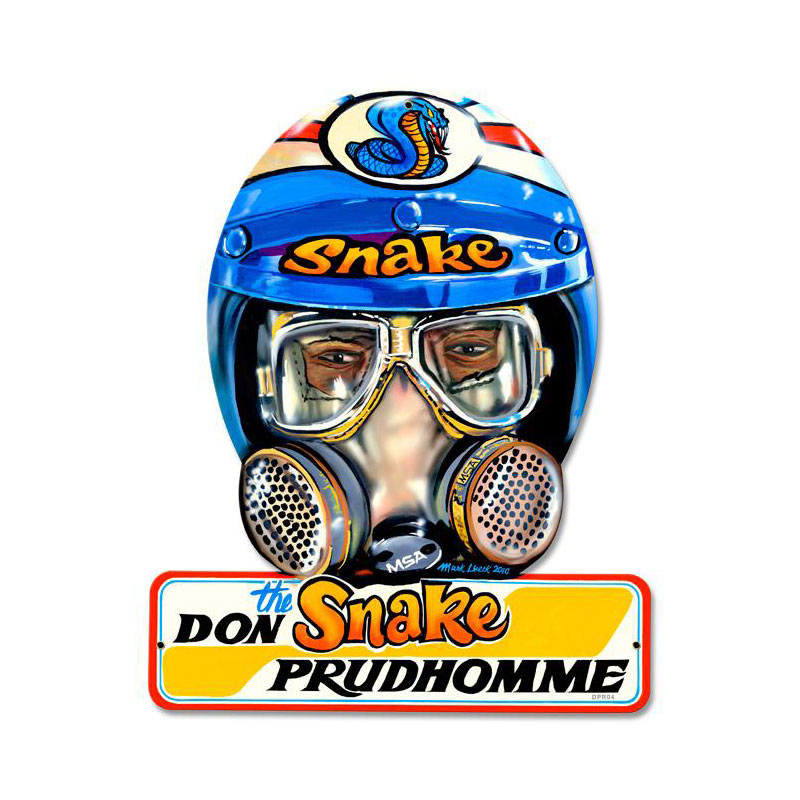 Don Prudhomme, Automotive, Helmet Metal Sign, 15 X 12 Inches