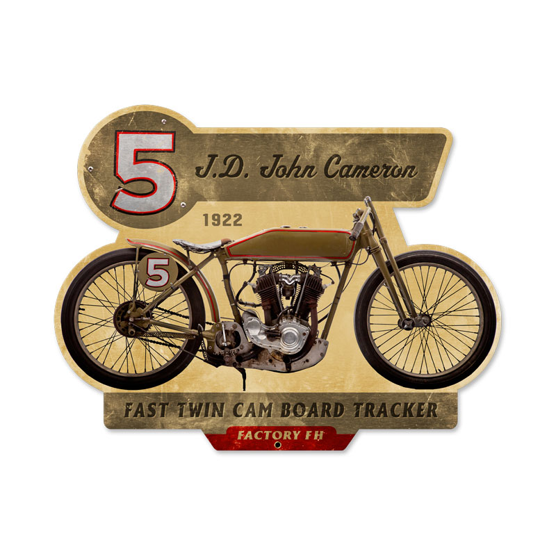 Booze Fighter, Motorcycle, Custom Metal Shape, 17 X 13 Inches