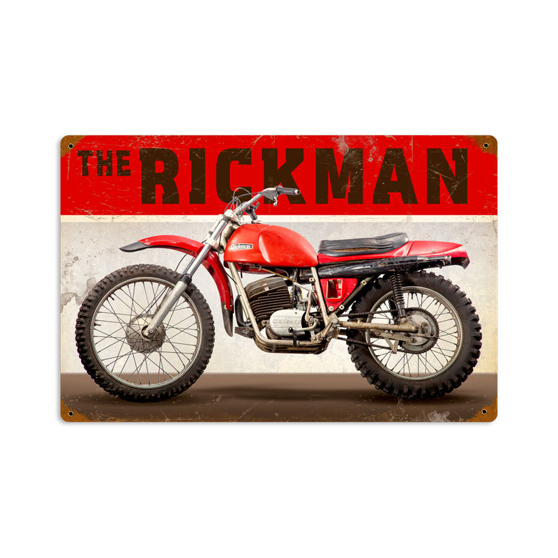 The Rickman, Motorcycle, Vintage Metal Sign, 18 X 12 Inches