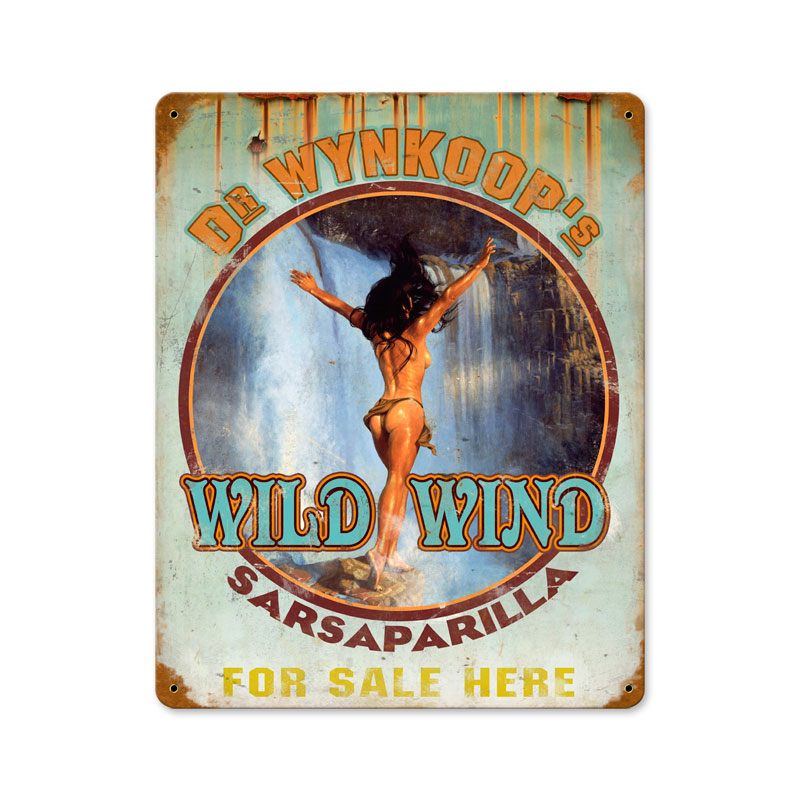 Wild Sarsaparilla, Home and Garden, Vintage Metal Sign, 12 X 15 Inches