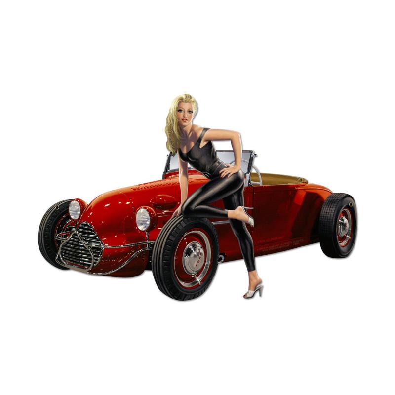 Hot Rod Plasma, , Custom Metal Shape, 20 X 13 Inches