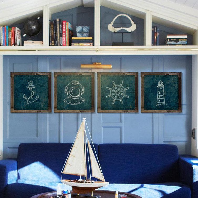 Vintage Scuba Diver Mask, METAL Sign, Optional Reclaimed BarnWood Frame, American Steel, Wall Decor, Wall Art, Vintage