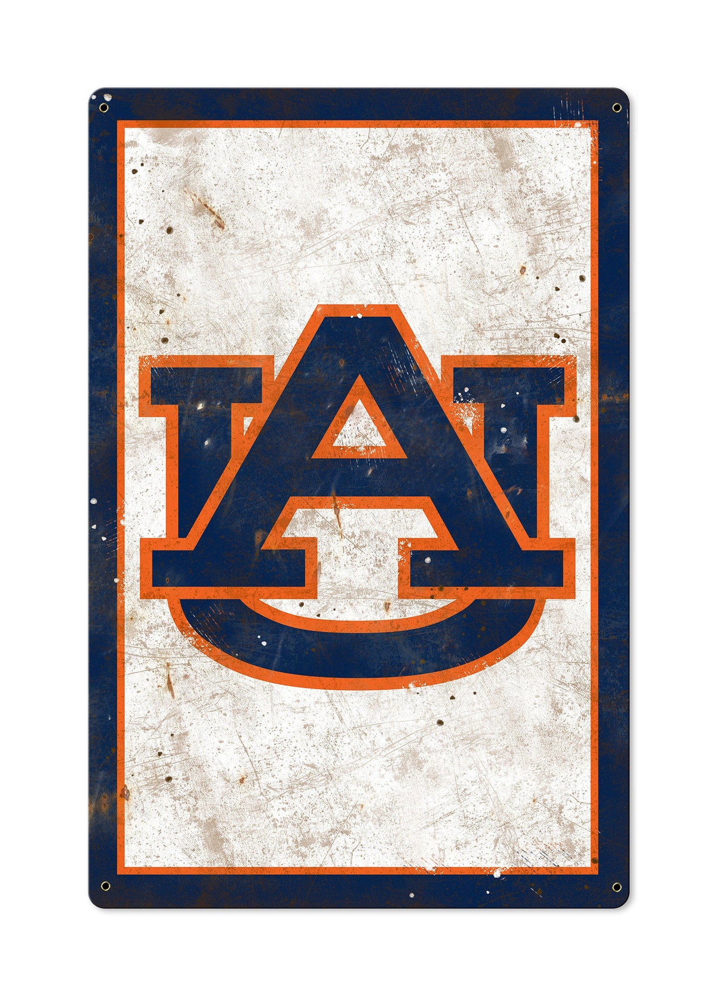 Auburn Tigers, Wall Art, Rustic Metal Sign, Optional Rustic Wood Frame, College Teams, Mascots, and Sports