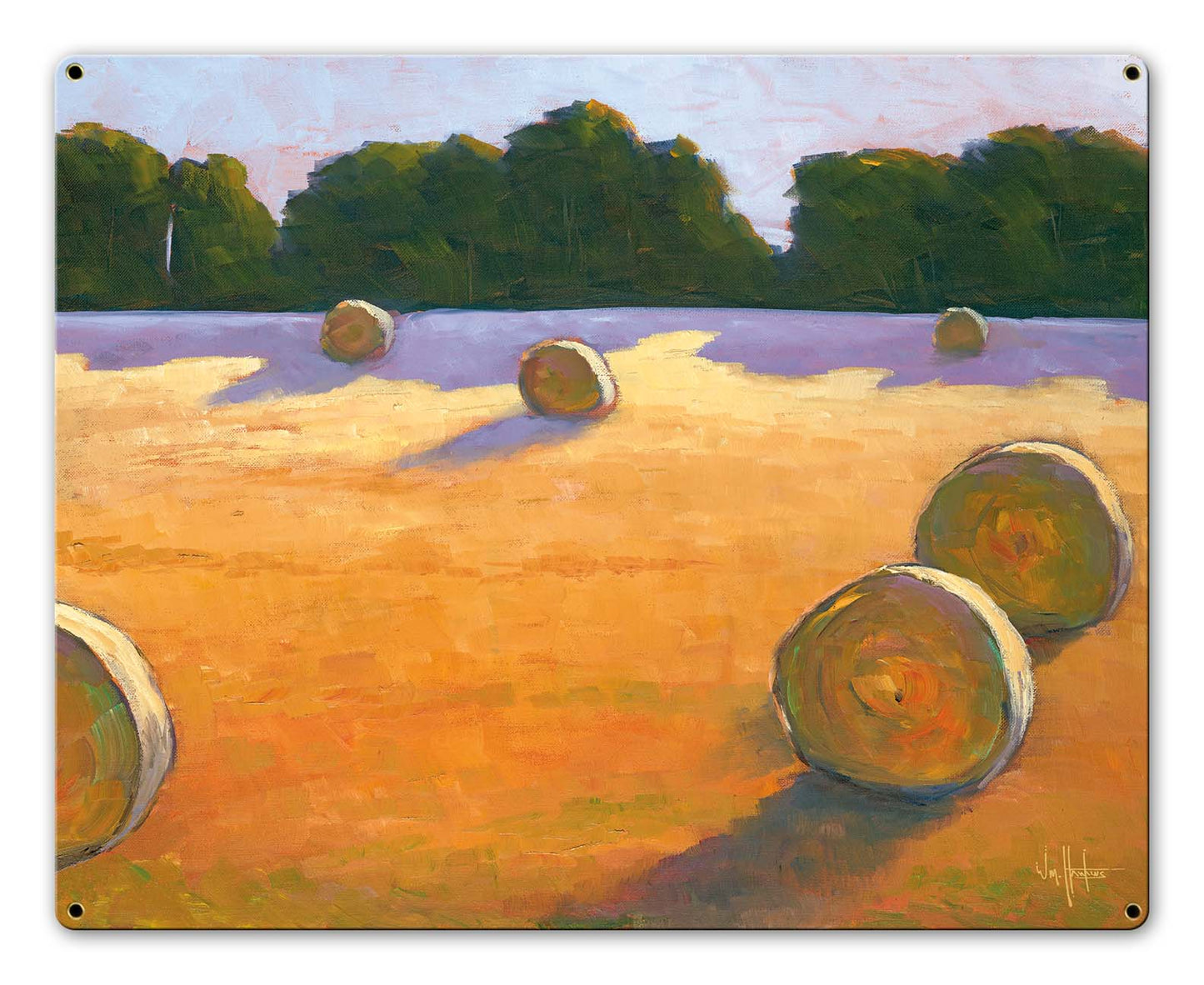 While The Hay Shines Vintage Sign, Barn and Country, Metal Sign, Wall Art, 20 X 16 Inches