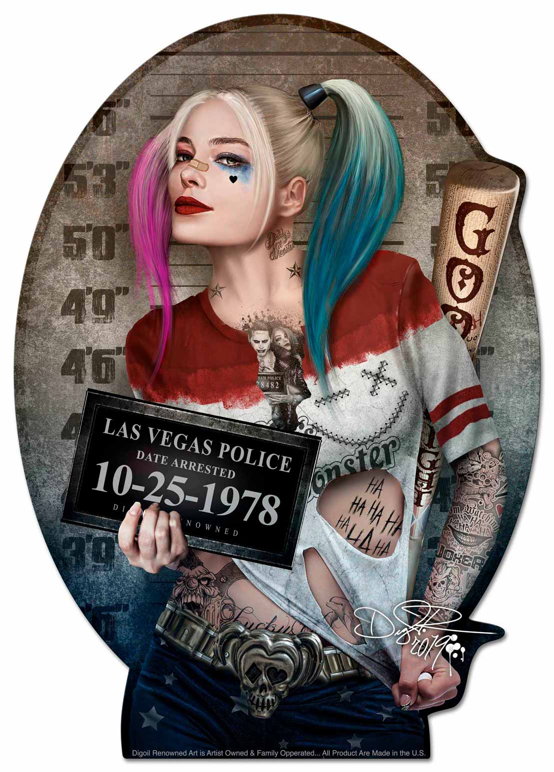 DIG011 - DADDYS GIRL, Patriotic, Metal Sign, Wall Art, 28 X 40 Inches