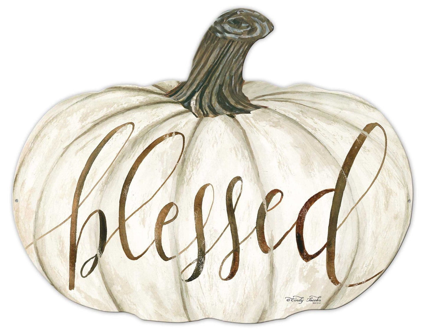 PUMP Blessed, Home & Garden, Metal Sign, Wall Art, 26 X 20 Inches