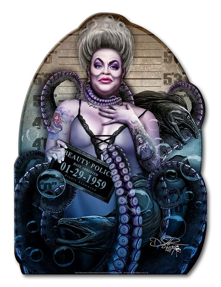 DIG027 - SEA WITCH, Patriotic, Metal Sign, Wall Art, 9 X 12 Inches