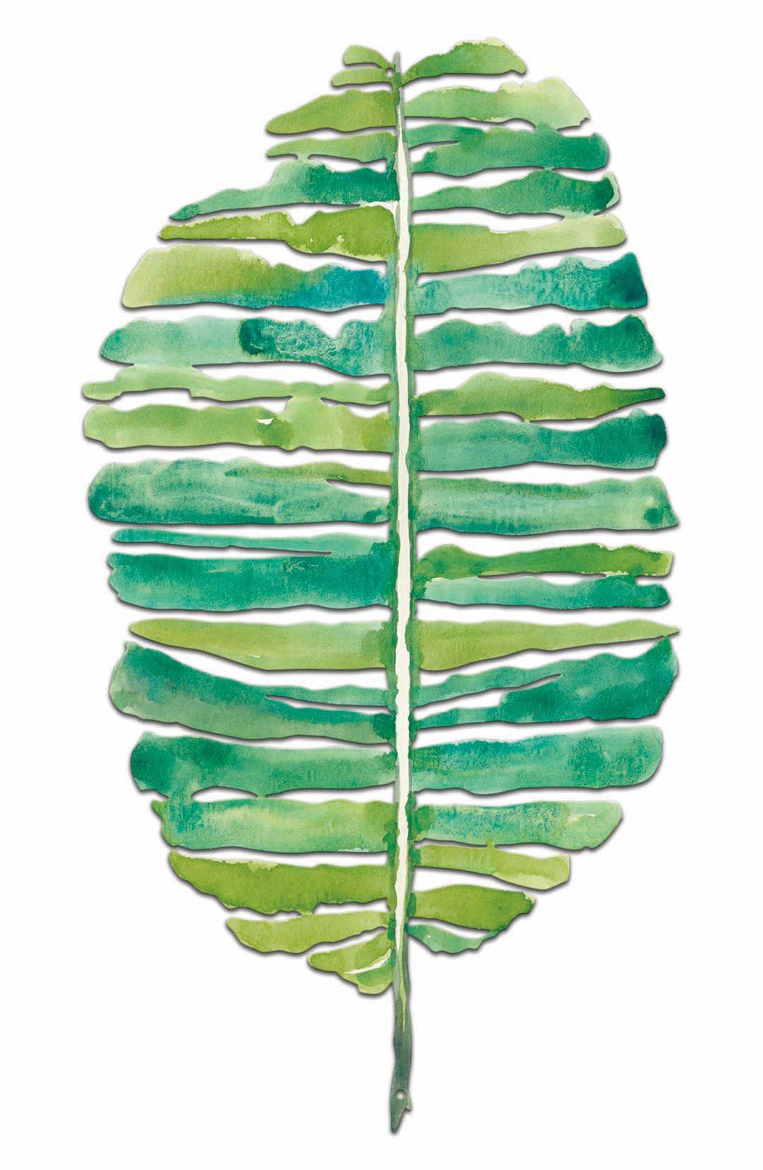 Banana Leaf Vintage Sign, Home & Garden, Metal Sign, Wall Art, 14 X 22 Inches