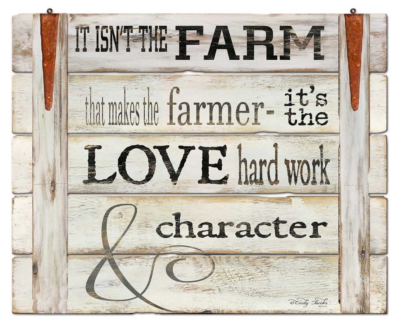 Sign It Isnt The Farmer Vintage Sign, Home & Garden, Metal Sign, Wall Art, 17 X 14 Inches