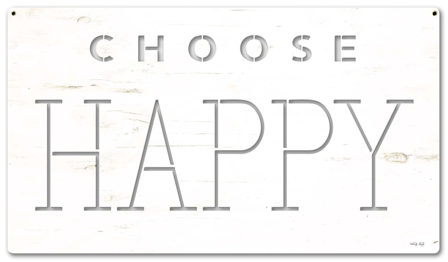 Choose Happy Vintage Sign, Home & Garden, Metal Sign, Wall Art, 28 X 16 Inches