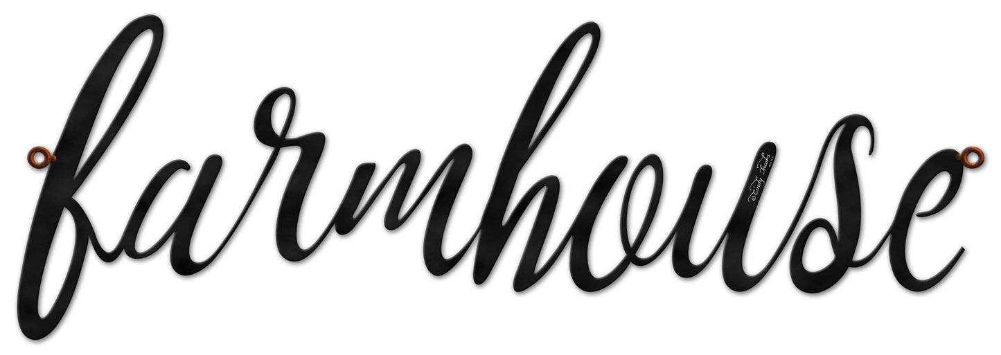 Farmhouse Vintage Sign, Home & Garden, Metal Sign, Wall Art, 30 X 10 Inches