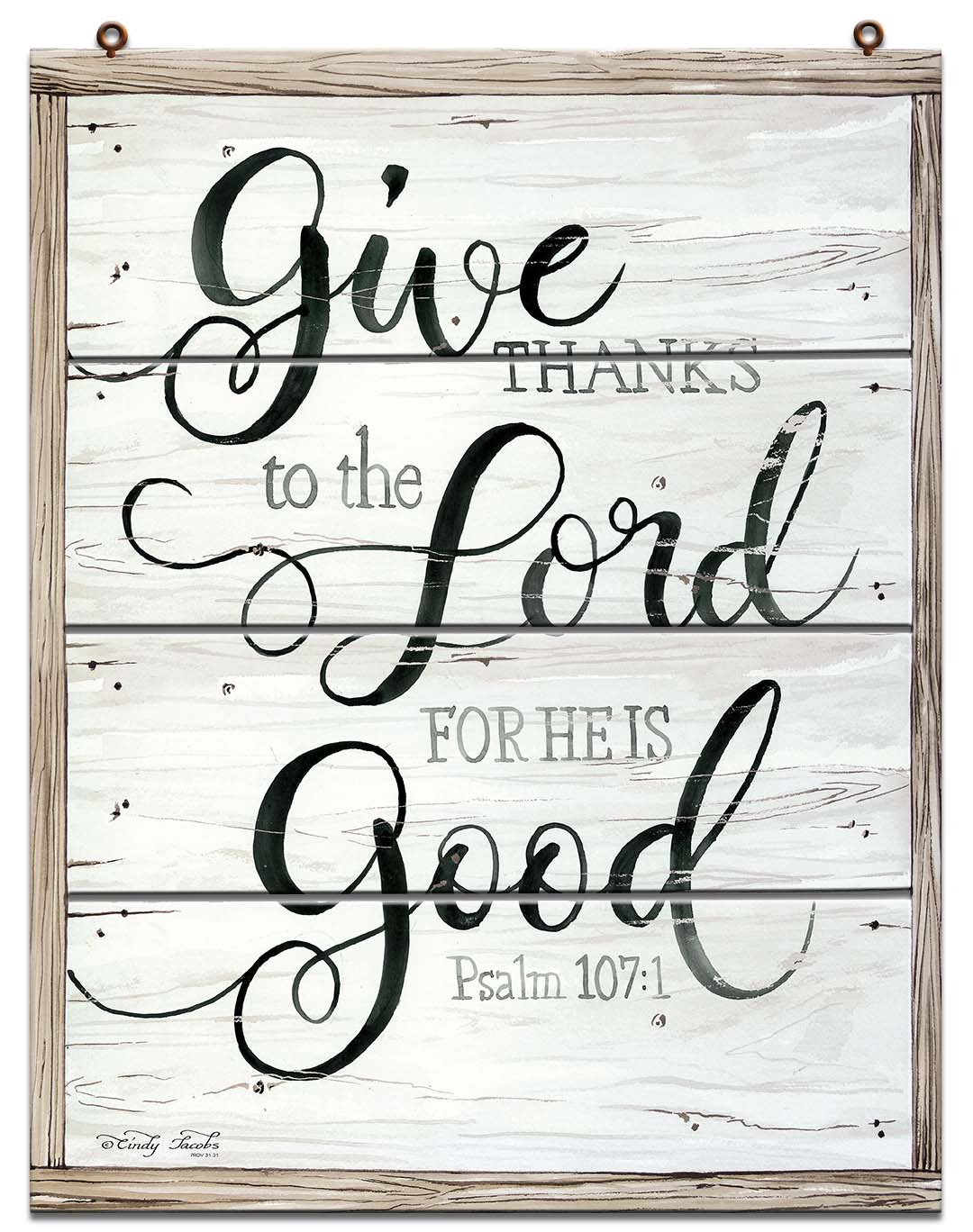 Insp Give Thanks Vintage Sign, Home & Garden, Metal Sign, Wall Art, 18 X 14 Inches