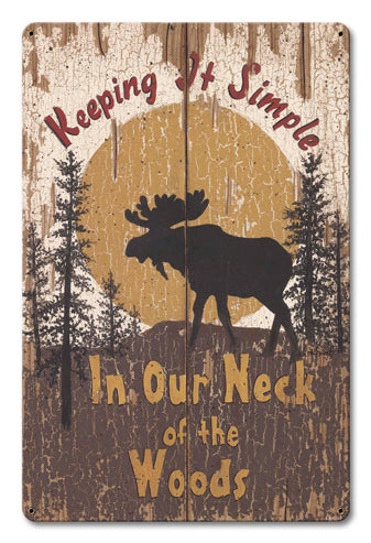 Keeping It Simple Vintage Sign, Automotive, Metal Sign, Wall Art, 12 X 18 Inches
