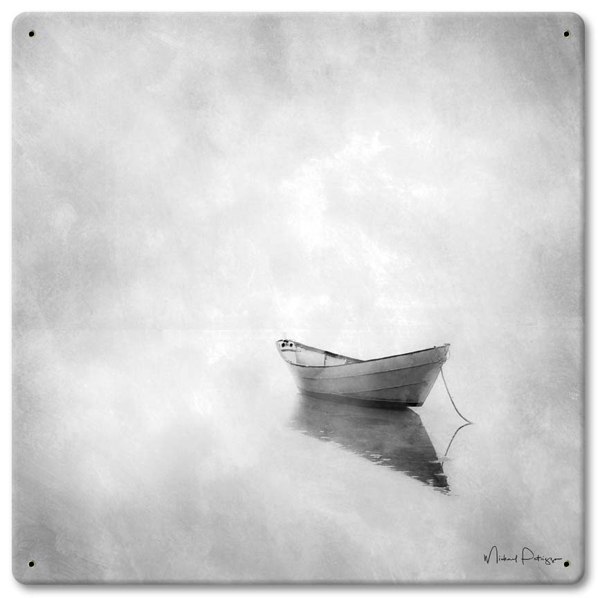 Boat Afloat Vintage Sign, Automotive, Metal Sign, Wall Art, 12 X 12 Inches