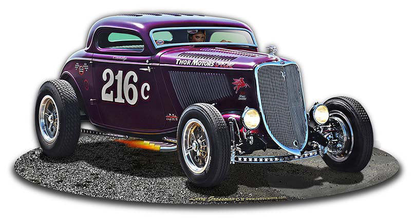 1933 Speed Coupe Vintage Sign, Automotive, Metal Sign, Wall Art, 18 X 9 Inches