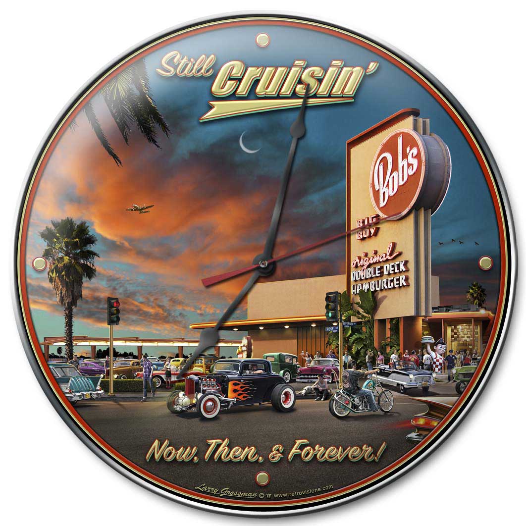 1966 Cruisin Bobs, Automotive, Metal Sign, Wall Art, 14 X 14 Inches