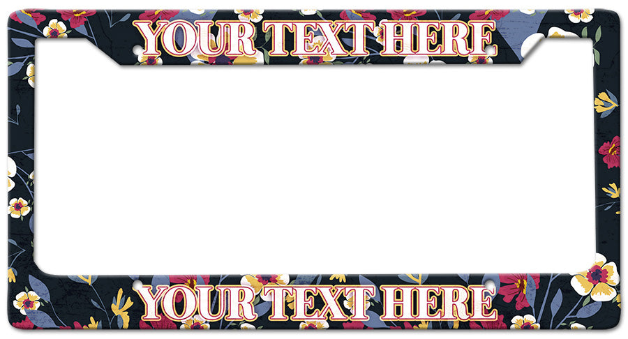 FLOWERS FRAME Vintage Sign, Automotive, Metal Sign, Wall Art, 12 X 6 Inches