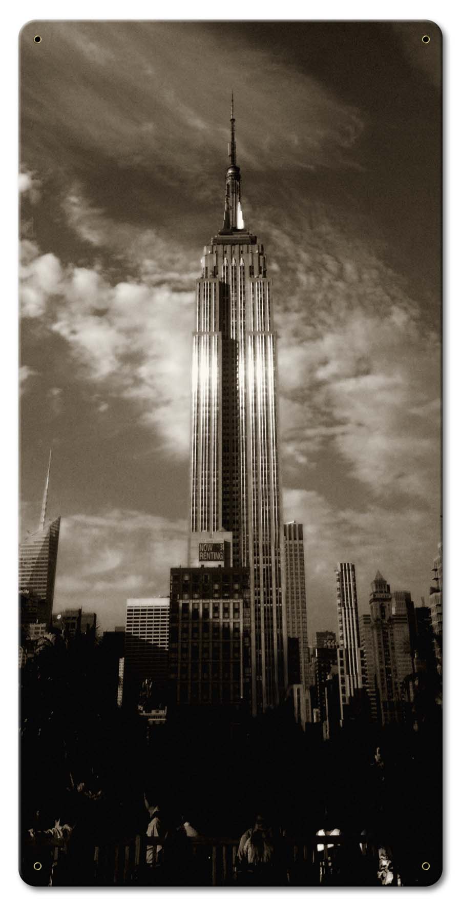 The Tower Vintage Sign, Oil & Petro, Metal Sign, Wall Art, 12 X 24 Inches