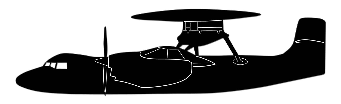 E-2 Hawkeye Vintage Sign, Aviation, Metal Sign, Wall Art, 32 X 9 Inches