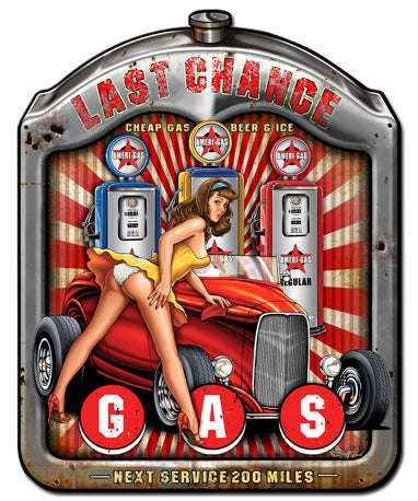 Last Chance Vintage Sign, Other, Metal Sign, Wall Art, 24 X 30 Inches