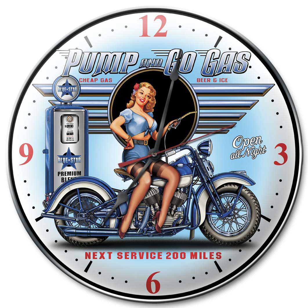 Pump And Go, Other, Metal Sign, Wall Art, 14 X 14 Inches