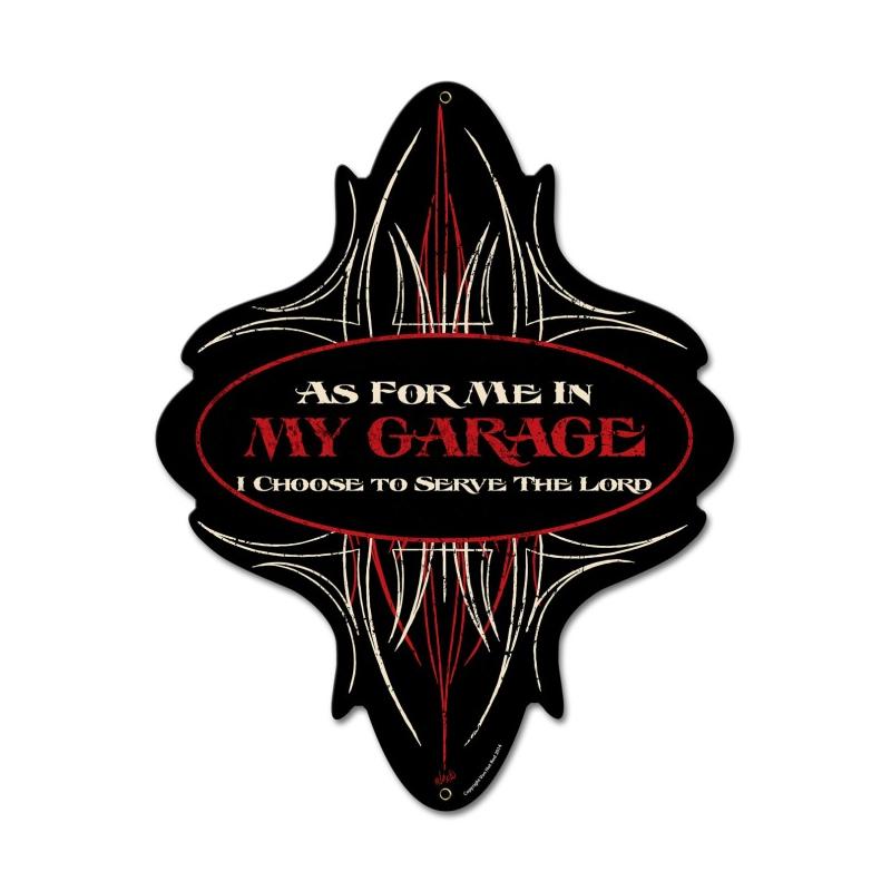 In My Garage, Automotive, Metal Sign, Wall Art, 15 X 19 Inches