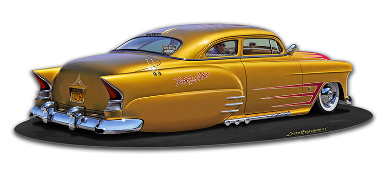 1950 Lead Sled, Automotive, Metal Sign, Wall Art, X Inches