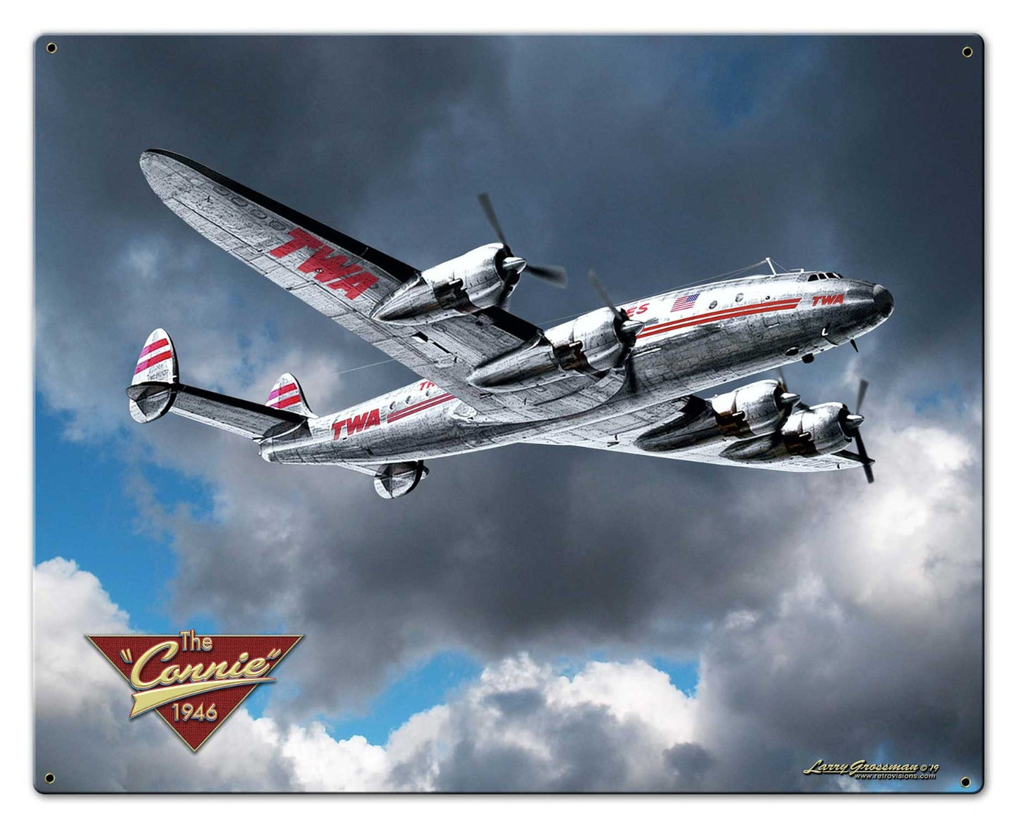 Connie, Automotive, Metal Sign, Wall Art, 30 X 24 Inches