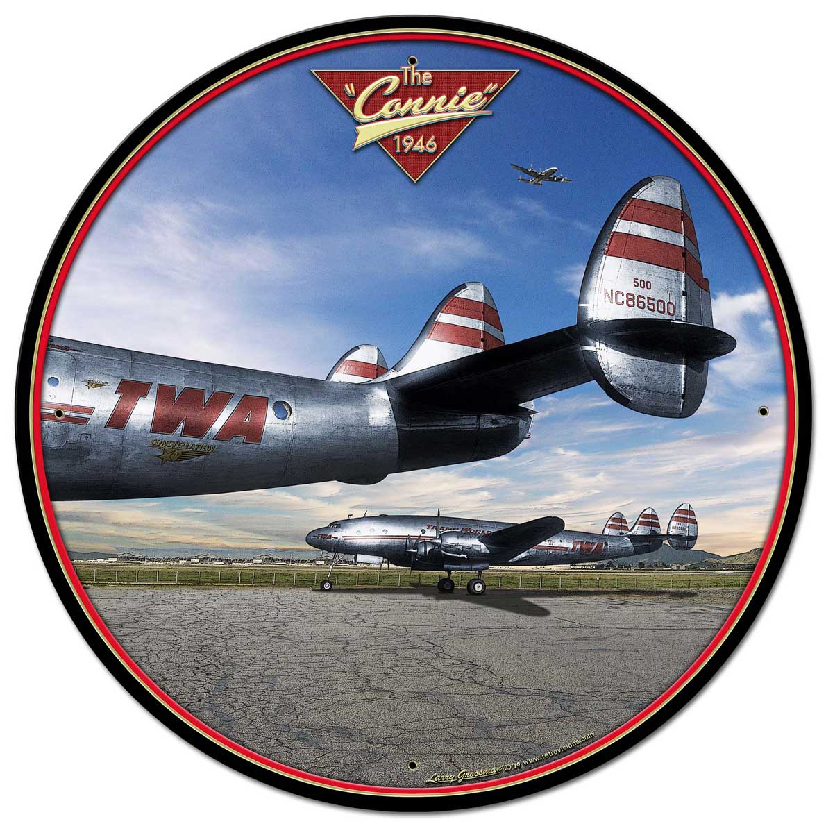 Connie 2, Automotive, Metal Sign, Wall Art, 28 X 28 Inches