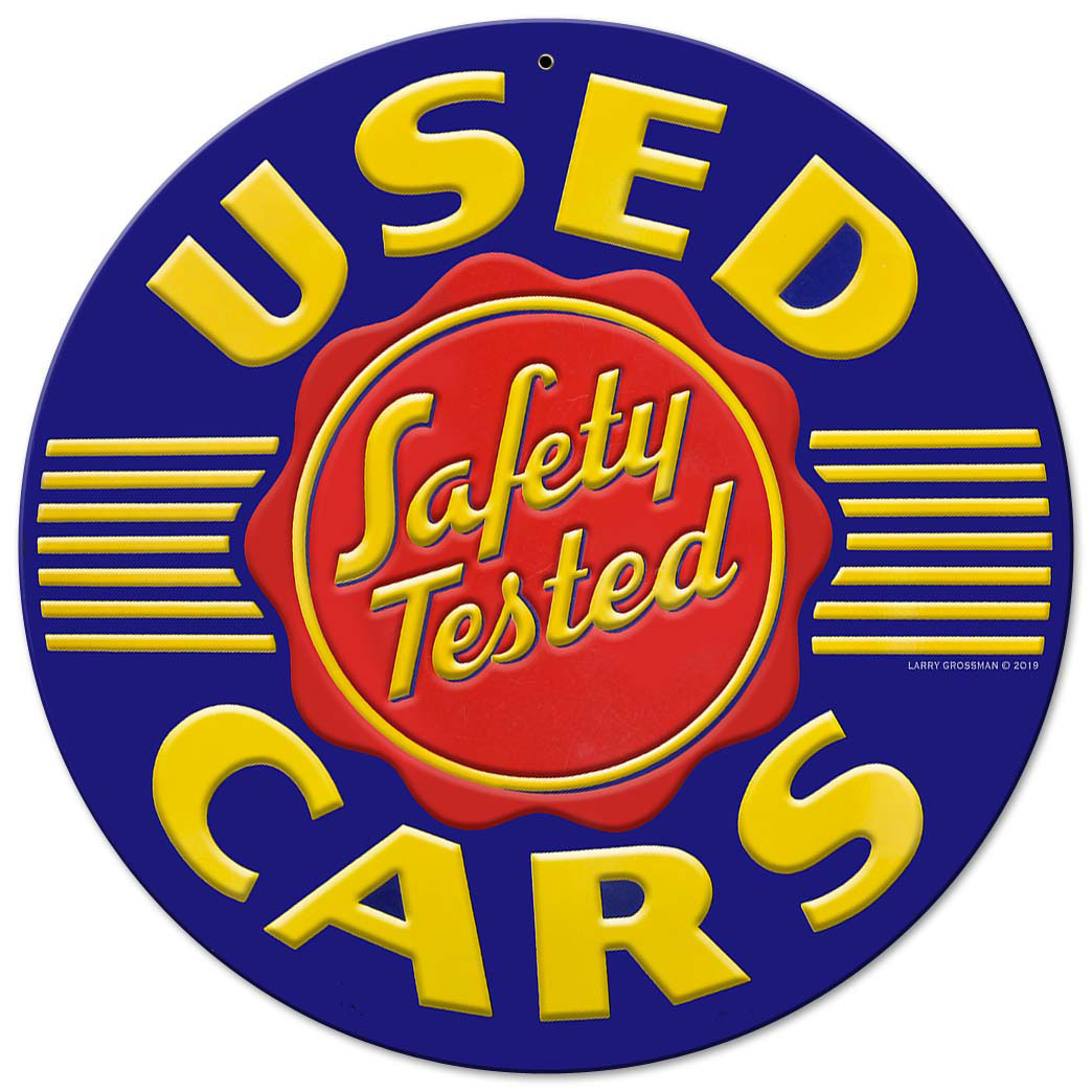 Used Cars, New Products, Metal Sign, Wall Art, 14 X 14 Inches