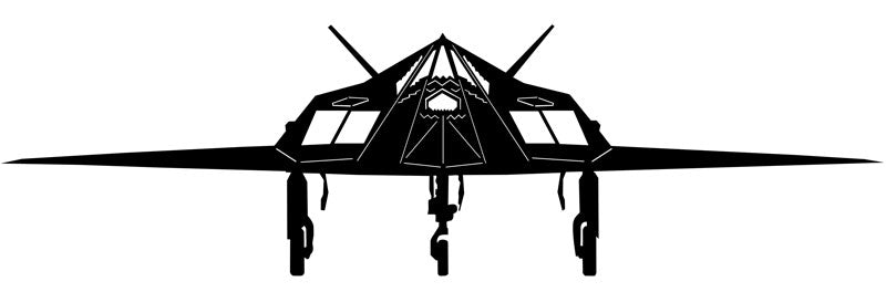 F117 Stealth Fighter Vintage Sign, Aviation, Metal Sign, Wall Art, 42 X 16 Inches