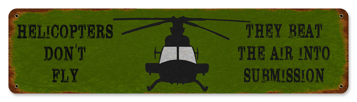 Beat The Air, Aviation, Metal Sign, Wall Art, 20 X 5 Inches