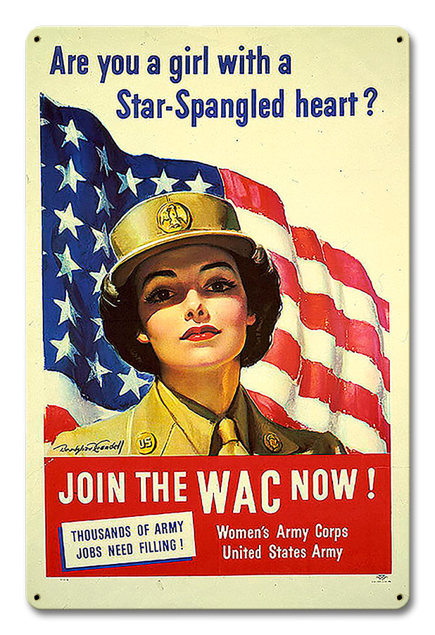 Are You Girl Star Spangled Vintage Sign, Patriotic, Metal Sign, Wall Art, 12 X 18 Inches