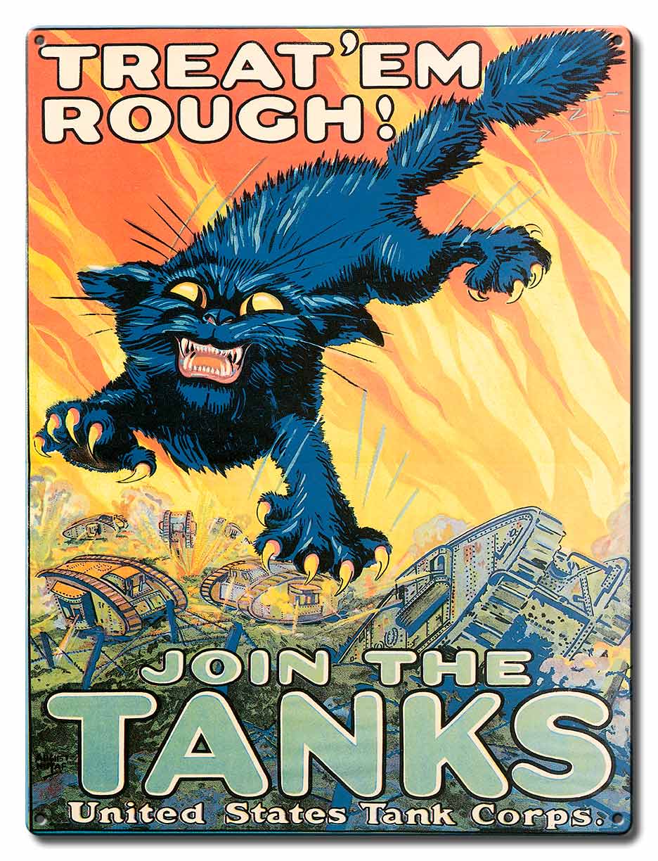 Join The Tanks Vintage Sign, Military, Metal Sign, Wall Art, 12 X 16 Inches
