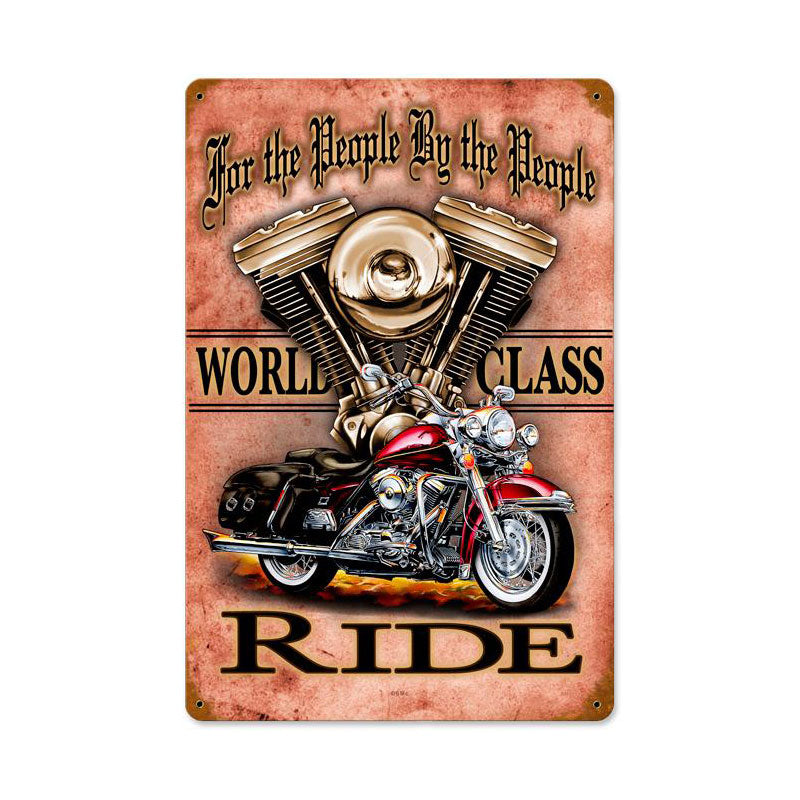 For The People Vintage Sign, Other, Metal Sign, Wall Art, 12 X 18 Inches