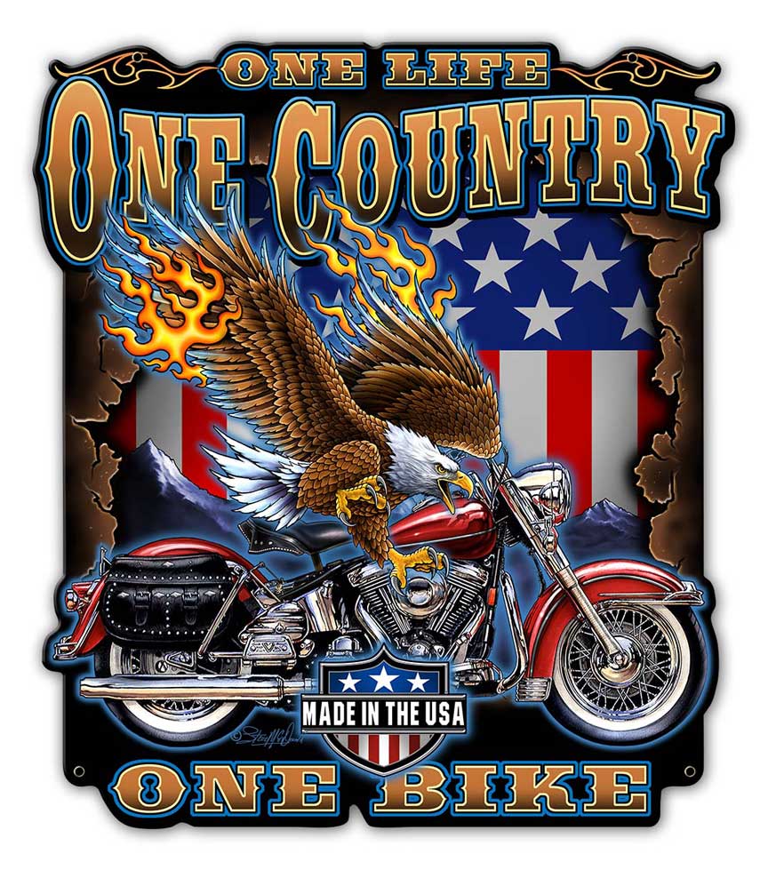 One Life 3, Other, Metal Sign, Wall Art, 14 X 16 Inches