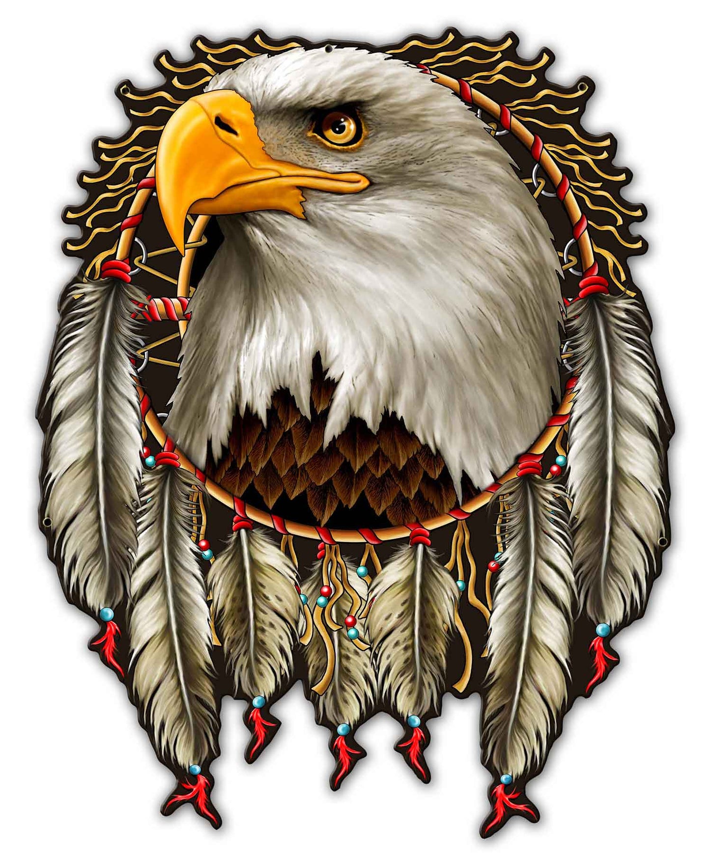 W EAGLE DREAM, Other, Metal Sign, Wall Art, 29 X 37 Inches
