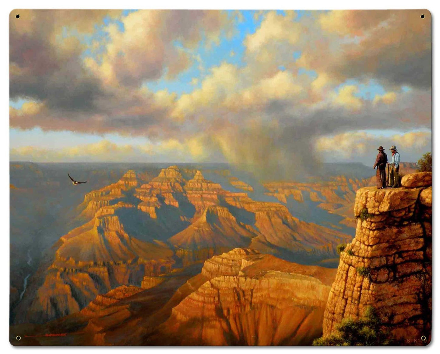 Grand Canyon, Aviation, Metal Sign, Wall Art, 30 X 24 Inches