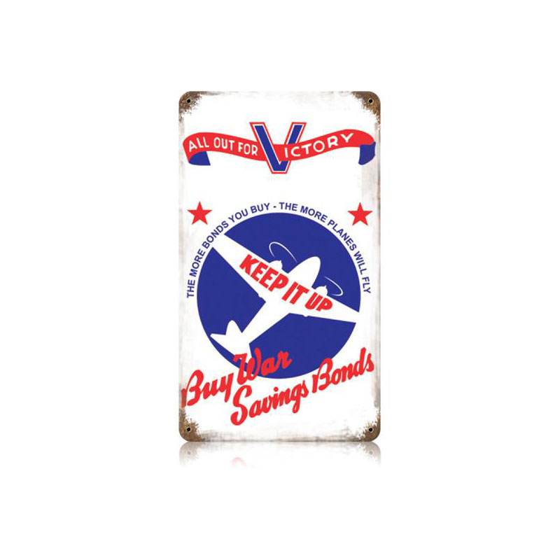 Keep It Up Vintage Sign, Patriotic, Metal Sign, Wall Art, 8 X 14 Inches