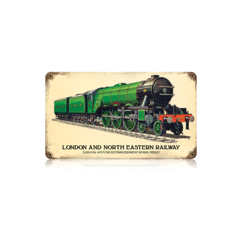 London And North Eastern Railway Vintage Sign, Trains, Metal Sign, Wall Art, 14 X 8 Inches