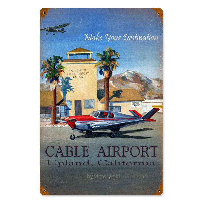 Cable Vintage, Other, Metal Sign, Wall Art, 12 X 18 Inches