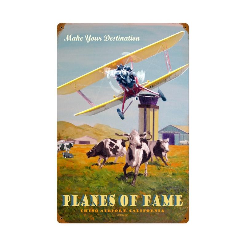 Planes Of Fame, Other, Metal Sign, Wall Art, 16 X 24 Inches