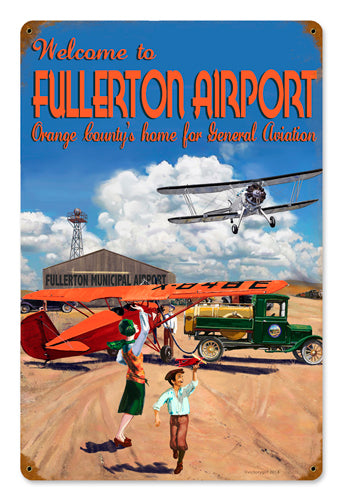 Welcome To Fullerton, Other, Metal Sign, Wall Art, 12 X 18 Inches