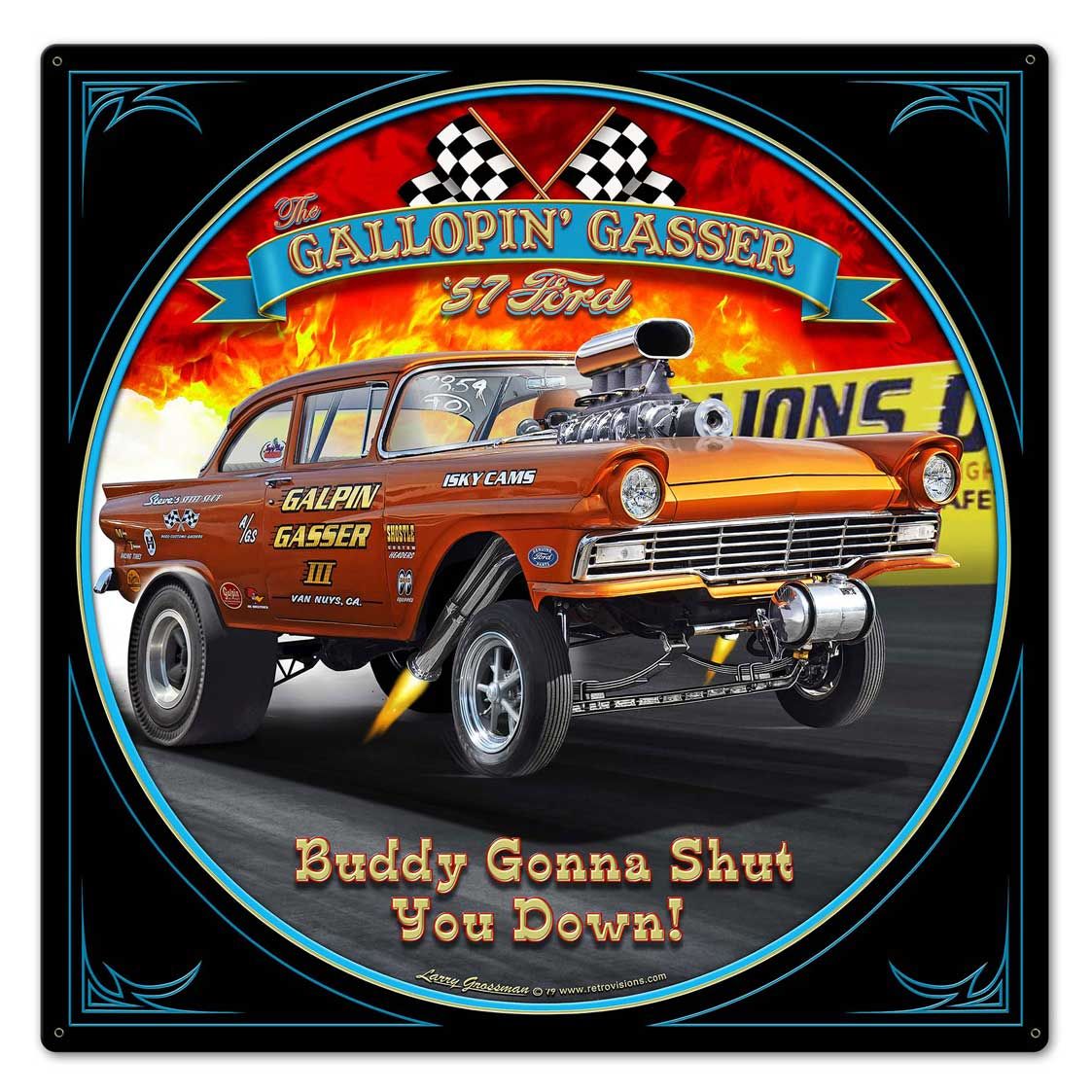 1957 Ford Gasser Vintage Sign