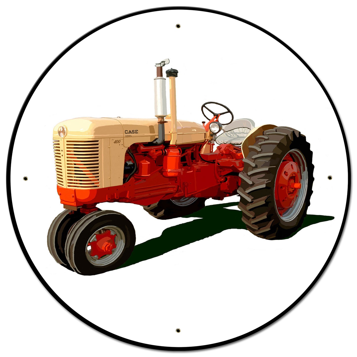 Case Tractor Model 400 28 X 28 vintage metal sign