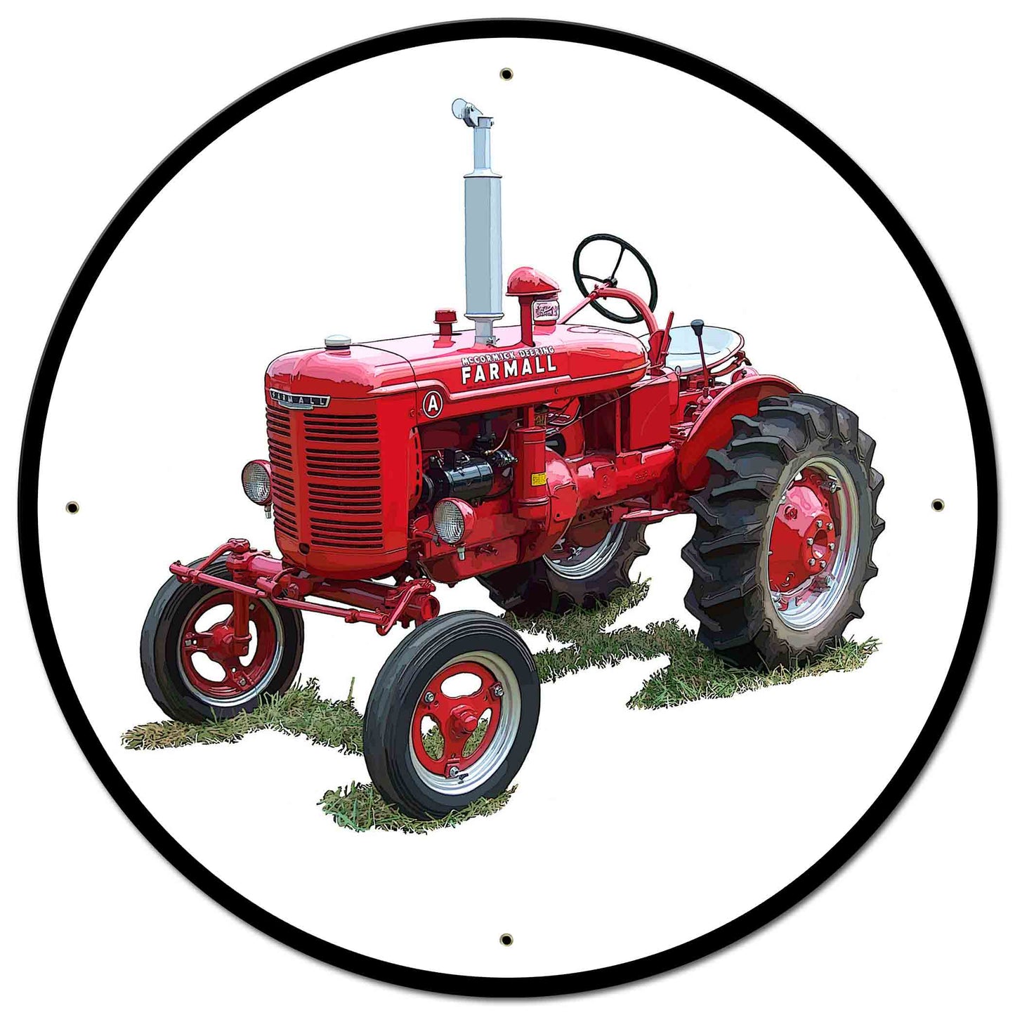 Farmall Model A 28 X 28 vintage metal sign